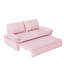 Grand canapé-lit escamotable de 73,2 po, canapé-lit convertible 3 en 1, causeuse en velours multifonctionnel, rose-129442209