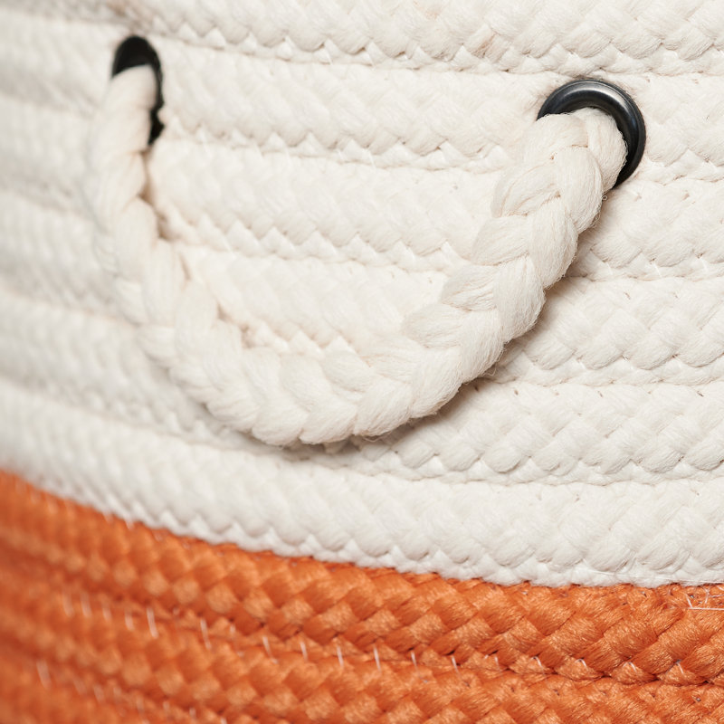 Panier de rangement trempé intérieur / extérieur, H 10 po x l 14 po x P 14 po, Orange