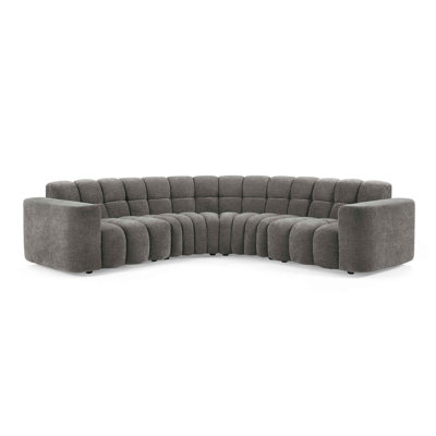 Joyner Modern Style 112.6" W L Shape Type2 5S Sectional