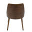 Chaise d'appoint rembourrée en bois massif Hassen-641294869