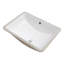 Lavabo de salle de bain rectangulaire encastré en céramique blanche 21 "x 14" avec trop-plein