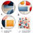 Blue And Red Minimalism Form I - Abstract Metal Wall Art Print-2035174732