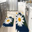 Tapis de cuisine antidérapant 2 pièces White Daisy Blooms