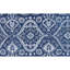 Ikat Area Rug in Blue/Dark Blue/White-72344179