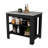 Brooklyn  Kitchen Island, Three Concealed Shelves
