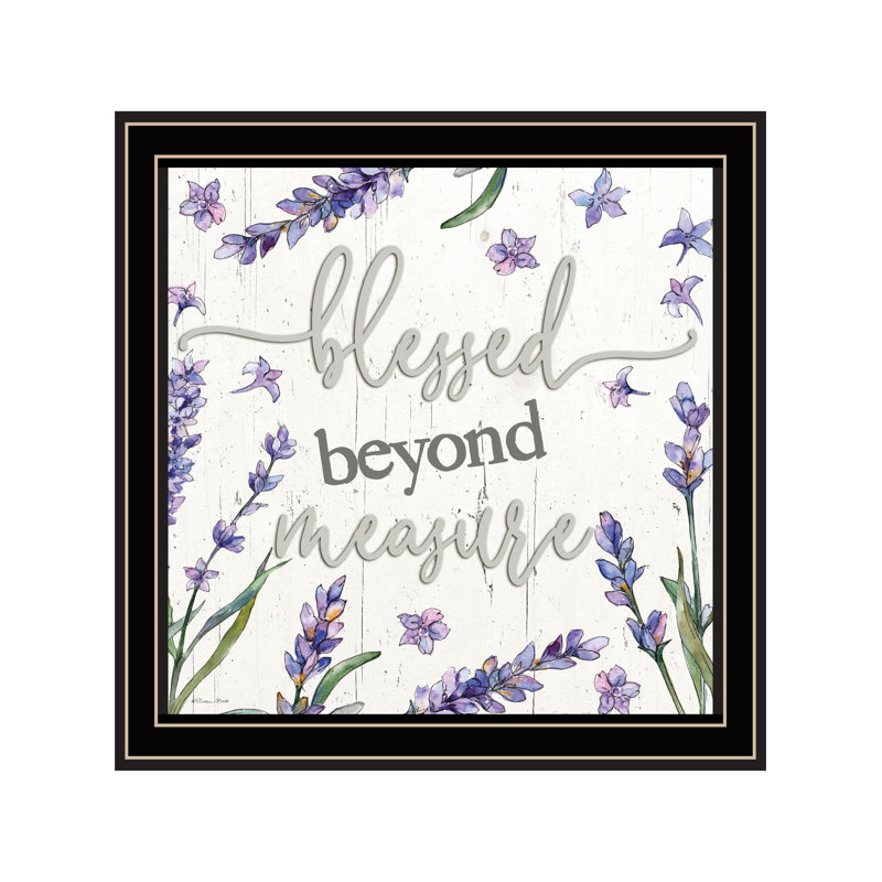 «Blessed Beyond Mesure», impression murale encadrée