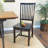 Elegant Black 20" Dining Chair with Armless Comfort and Vintage Hand-Finish-963880767