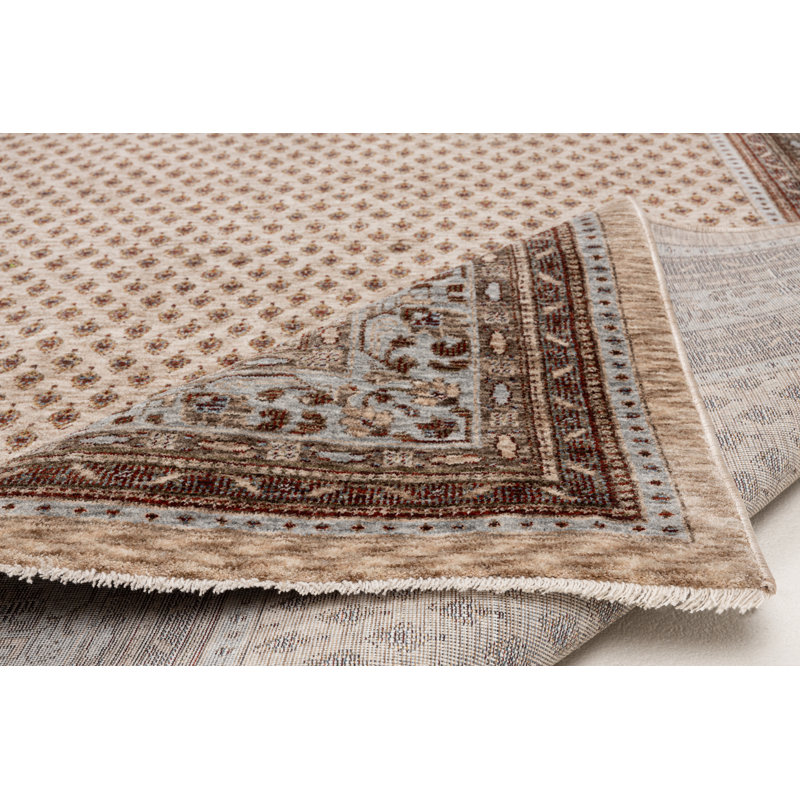 Beatrice Mir Oriental Area Rug, Rectangle 80 x 150cm, Beige