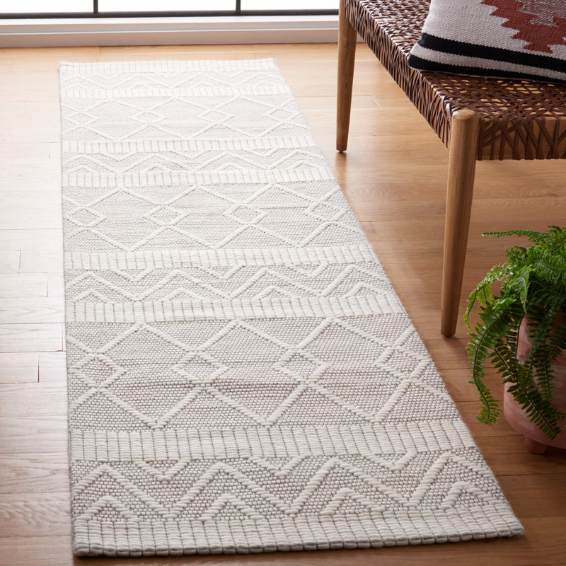 Amaleta Hand Loomed Performance Geometric Rug, Runner 2'3" x 9'