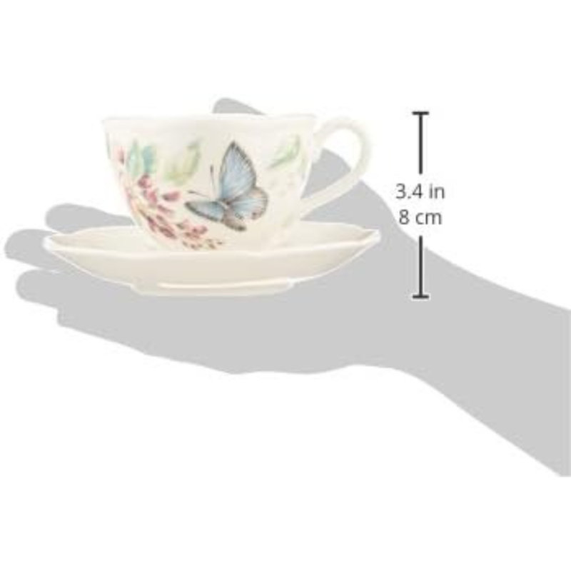 Lenox Butterfly Meadow 8 Oz. Butterfly Teacup and Saucer
