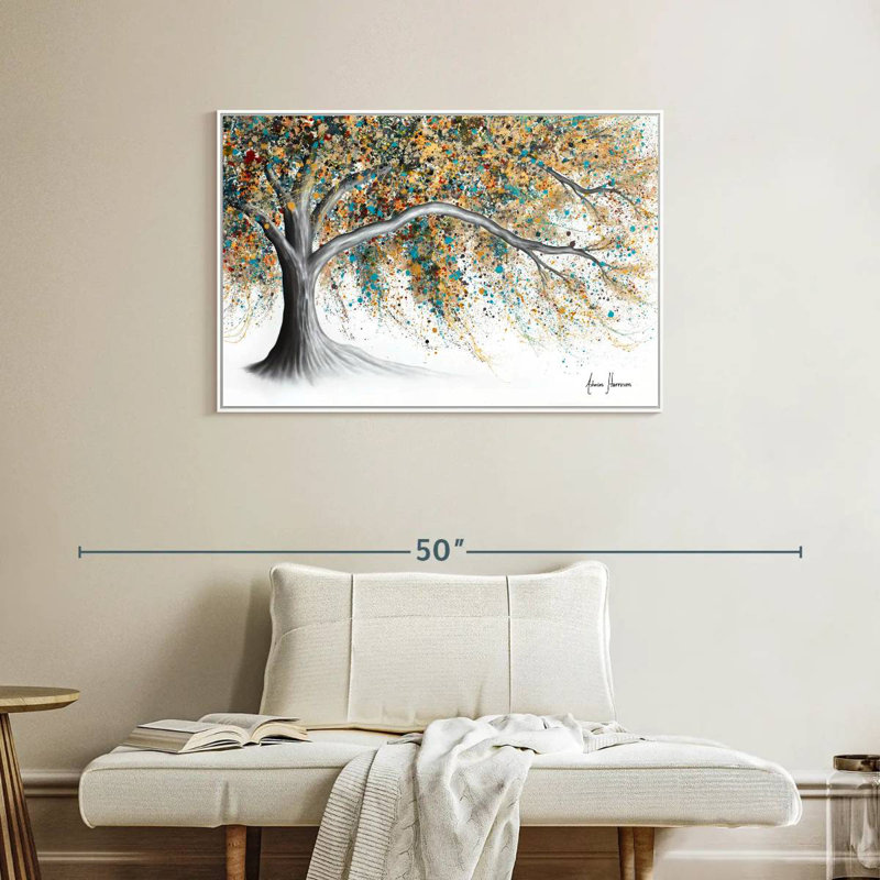 Arbre Western Breeze, Cadre flottant blanc, 37 po x 25 po