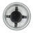 Cole Small Candle Holder, Black Iron Open X Frame, Clear Glass 19 Inch