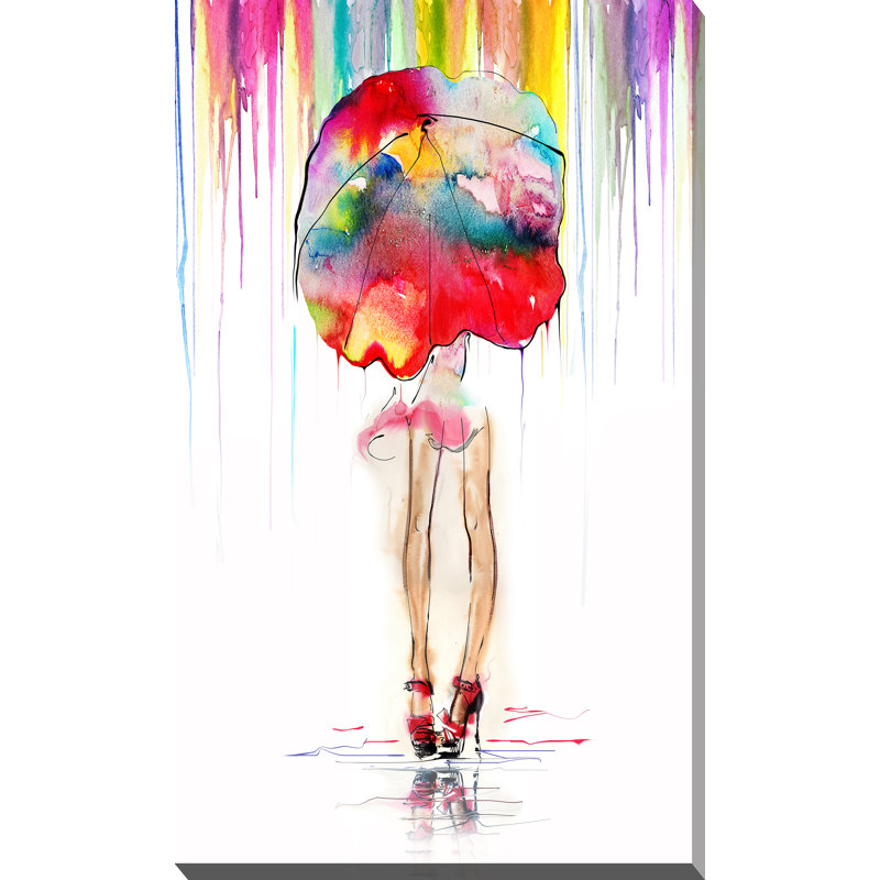 " Rainy Days ", 30" H x 18" W x 1" D
