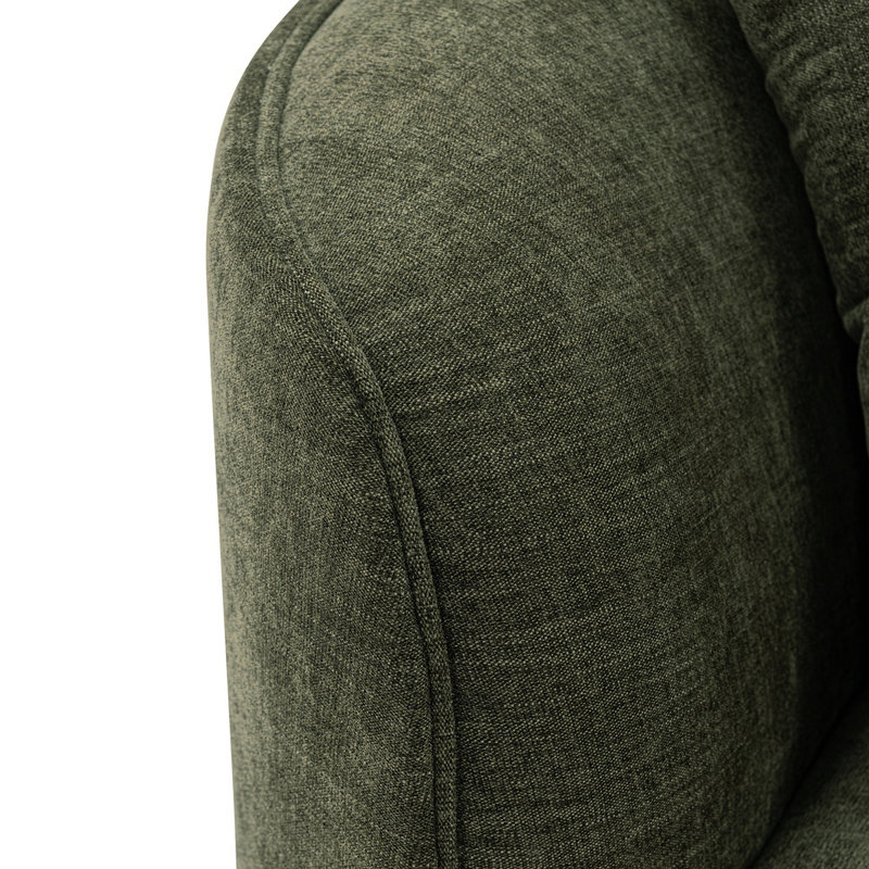 Canapé modulaire Daria, Lin vert olive