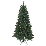 Pre-lit 72' H Lighted Artificial Pine Christmas Tree