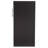 Baxton Studio Lindo Dark Brown Wood Bookcase with One Pulled-out Door Shelving Cabinet