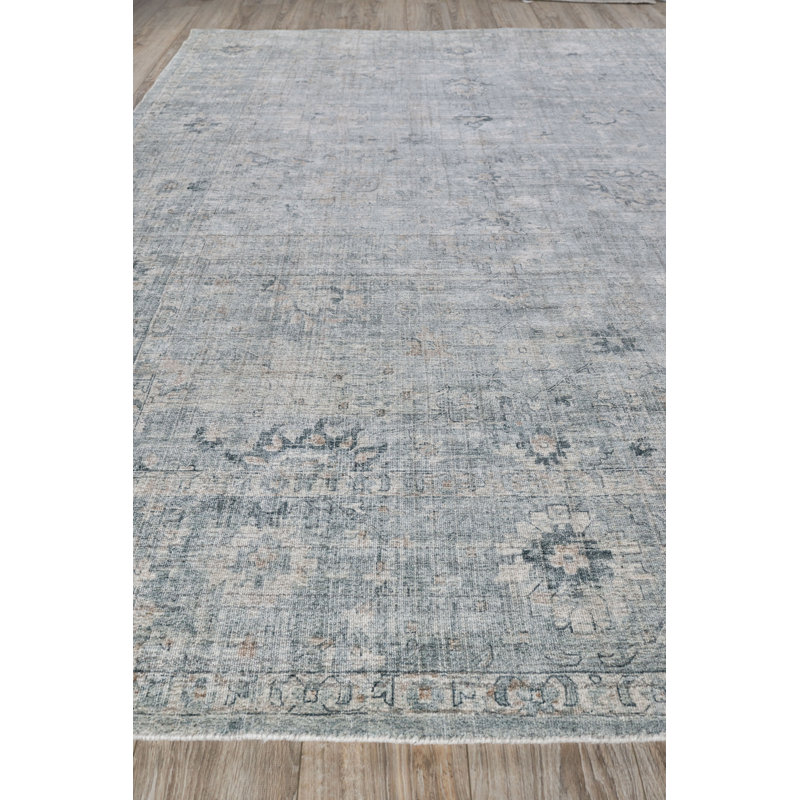 Cambridge Oriental Area Rug in Blue, Rectangle 10' x 14'