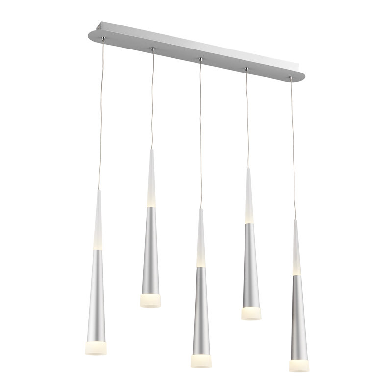 Luminaire suspendu moderne à DEL 5 lumières