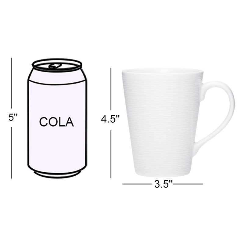 Noritake Colorscapes Swirl Mugs, 12 oz, Gris