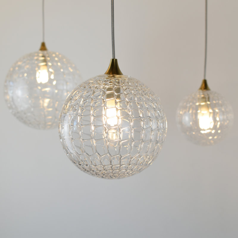 Breeze 23 - Light Cluster Globe Pendant, Black, 120" H x 30" W x 30" D