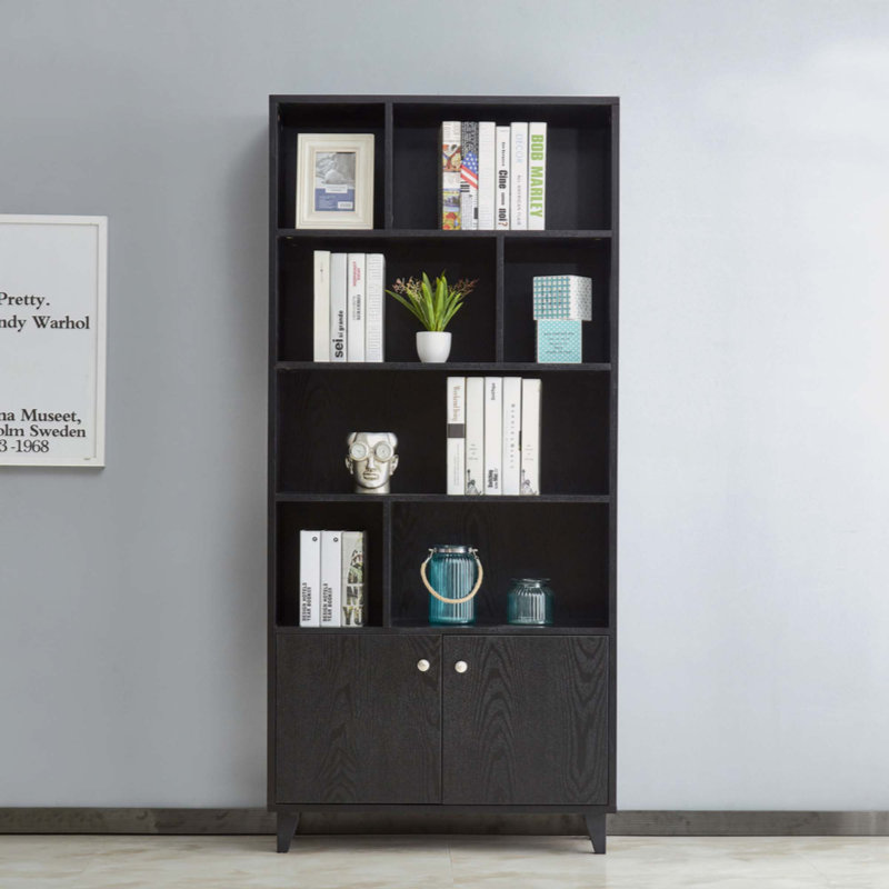 Birchler Storage Bookcase, Black