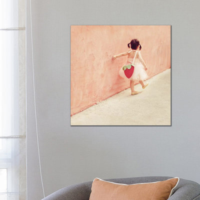 Pink Wall Tutu Square 1 Piece Wrapped Canvas Wall Art