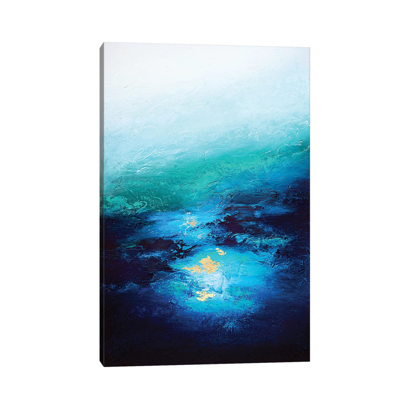 «Under Great Profonds» par Spell rebond Fine Art - Print, 26" H x 18" W x1.5" D, Pas de tapis, Toile tendue