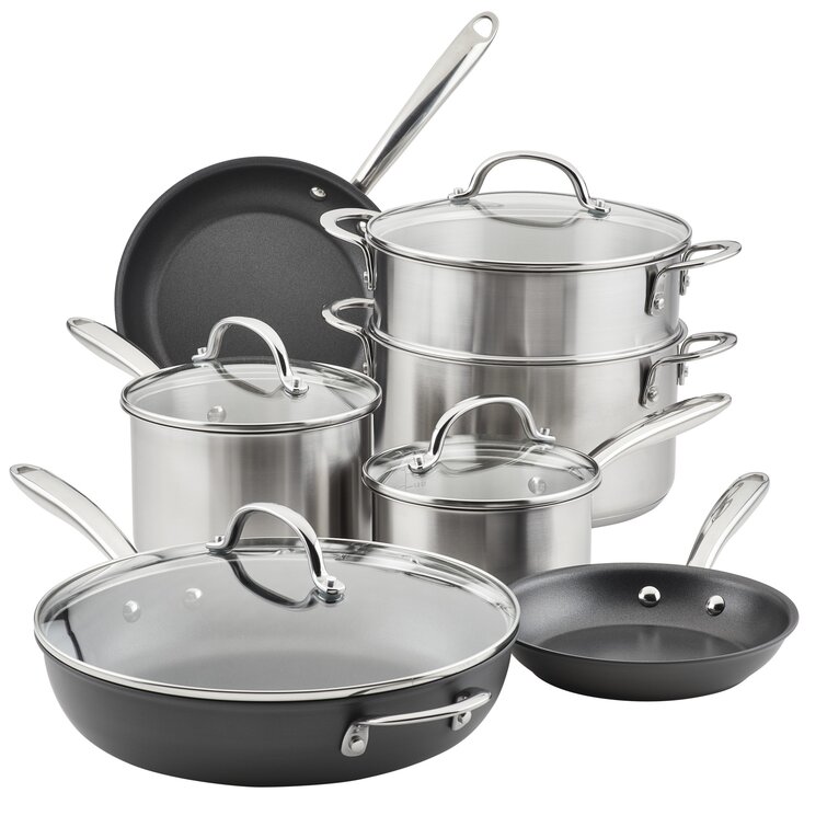 Rachael Ray Create Delicious Hard Anodized Nonstick Cookware Pots