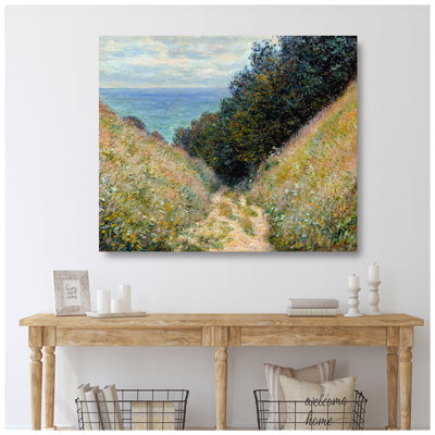 «Road at La Cavée, Pourville» par Claude Monet, reproductions d'art classique sur toile, estampe numérique sur toile pour la décoration intérieure