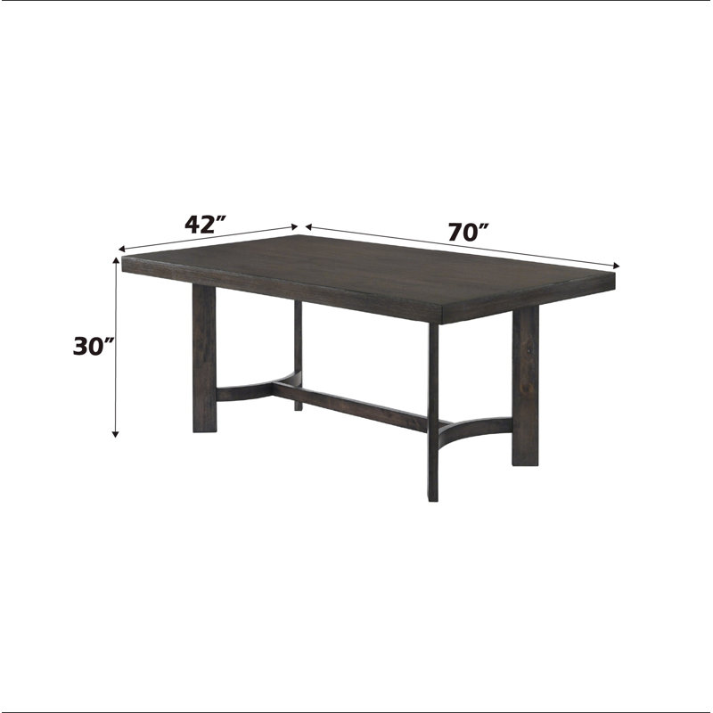 Farren Weathered Oak Finish Dining Table