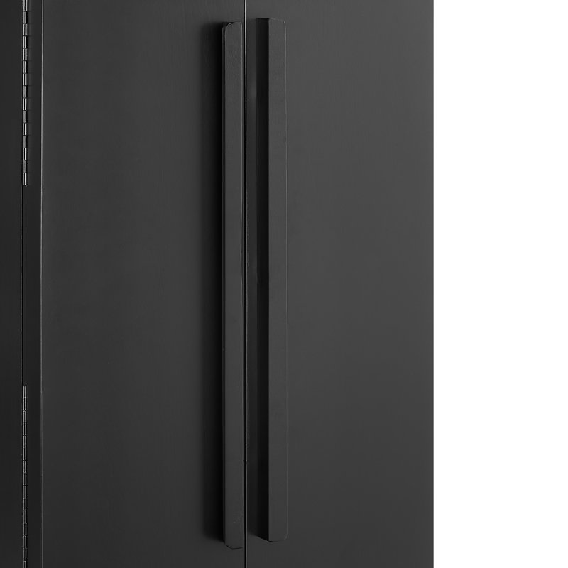 Armoire pour bijoux avec miroir Naithan, Noir