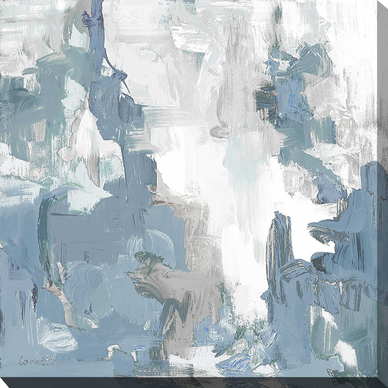 «Blue Serenade I» par Lanie Loreth, Toile tendue, H 28 po x l 28 po x P 1,5 po