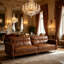 3 Seater Faux Leather Sofa