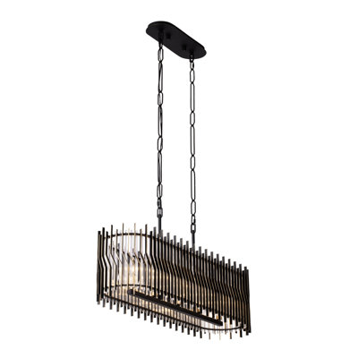Luminaire suspendu linéaire 5 lumières Park Row