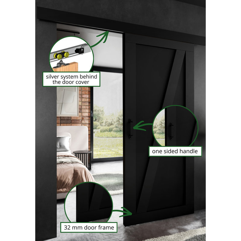 Door Adio, 100 cm, Black