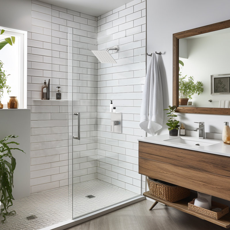 Shower Faucet With Storage Rack 8-Inch Rain Shower Head Shower Decoration Kit With Single Spray Shower Head Shower Faucet Set Complete