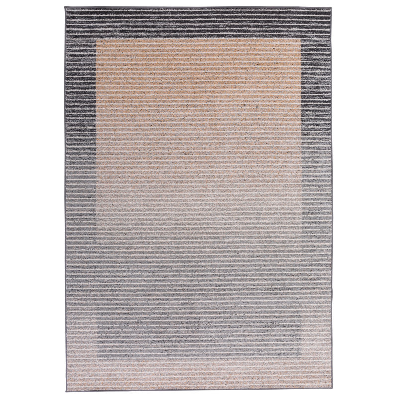Knut Striped Hand Woven Area Rug, Rectangle 133 x 190cm