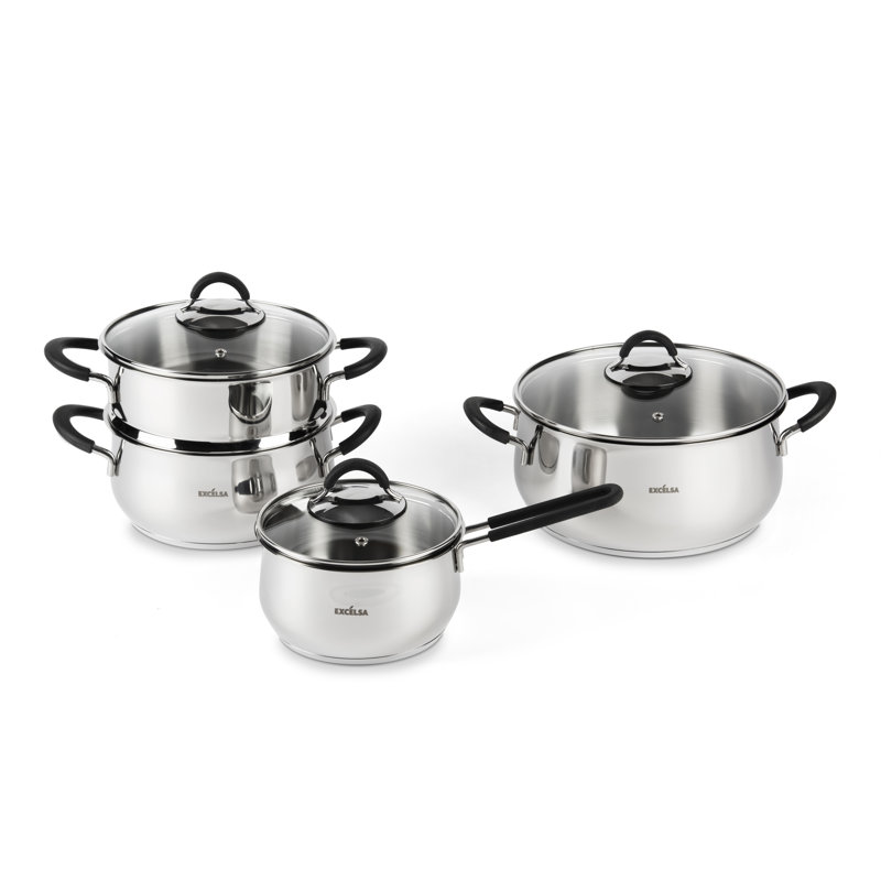 Excelsa Smart Cuisine 4L Steel Pot Set