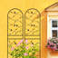 Ensemble de 4 treillis de jardin en métal 71 po x 19,7 po antirouille. Noir pour l'entretien des fleurs d'extérieur. Tube galvanisé facile à assembler. Vignes de lierre adaptées, rose, gloire du matin, jasmin, concombre antirouille 19,7 po. Escalade-815097538