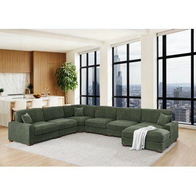 Aristedes 164" Wide Left Hand Facing Modular Corner Sectional