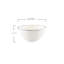 Bol à dessert en porcelaine 10 oz Canvas Home-40061947