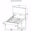 Structure de grand lit, panneau en pin naturel