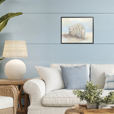 Coquillage incurvé mélangé, estampe numérique, conception artistique par Jetty Home, LLC