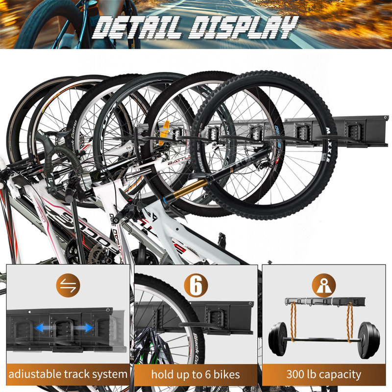 Metal Wall Mounted Bike Rack
