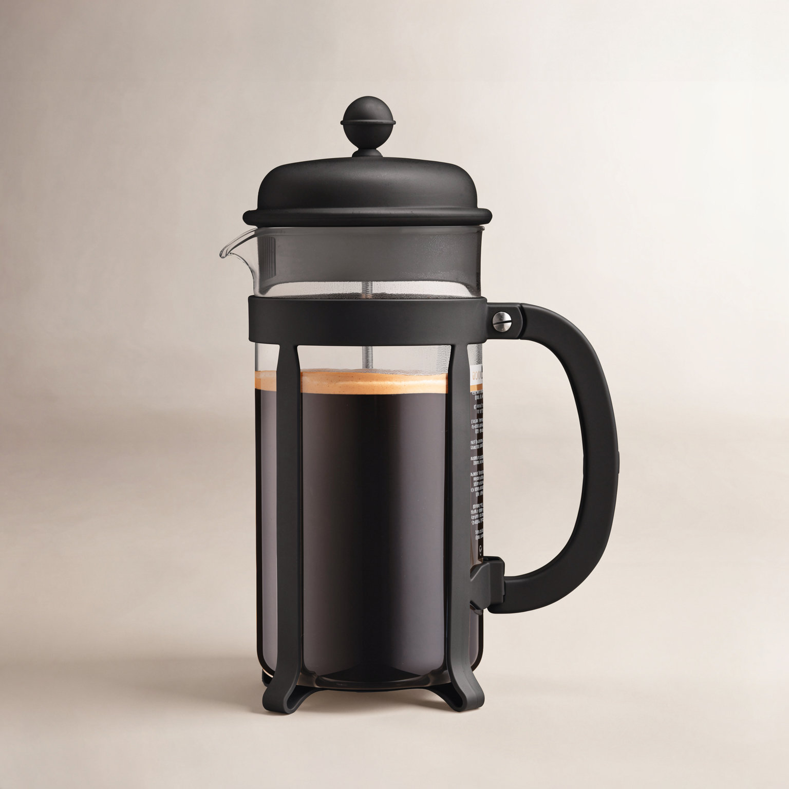 Bodum Caffettiera French Press Coffee Maker, 34 oz., Black