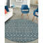 Tapis bleu sarcelle intérieur / extérieur à motif tissé à la main Southbrook Innnsbrook-819146486