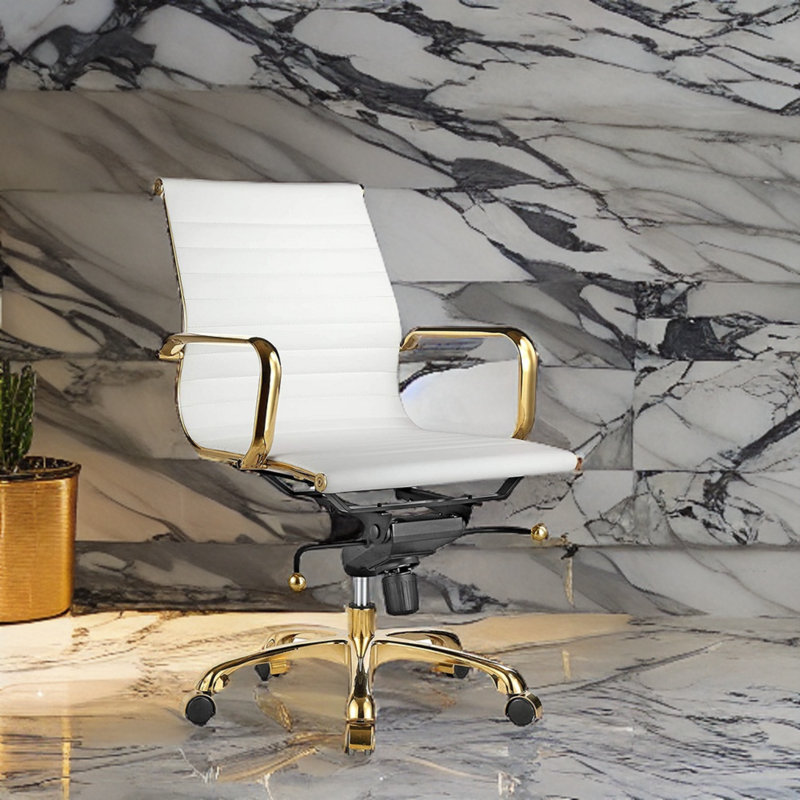 Chaise de bureau Taydan, Blanc