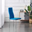 Hannahs Grey Marble Effect Dining Table With 4 Monza Velvet Chairs-1629749691