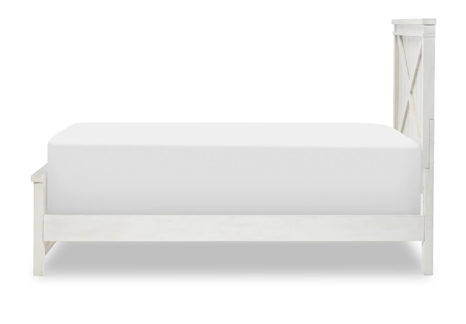 COMPLETE PANEL BED 33, Twin, White