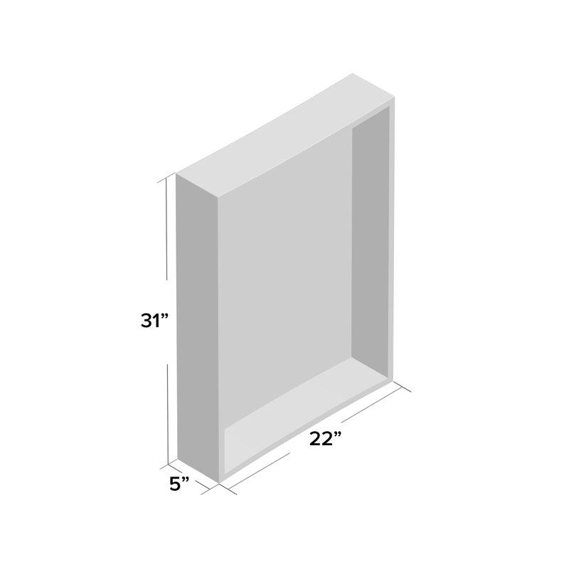 Miroir mural Schult, Noyer foncé